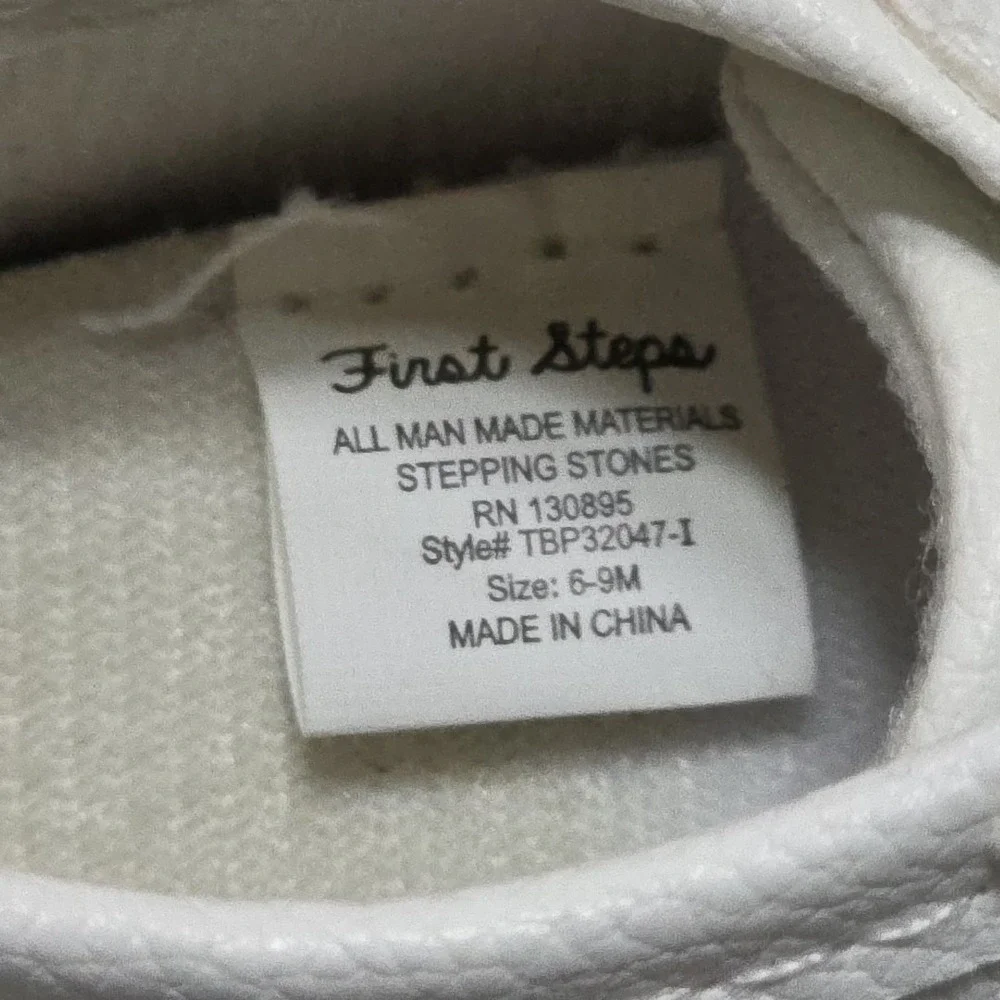 First Steps Baby Shoes 6-9‎ Months Red White Blue